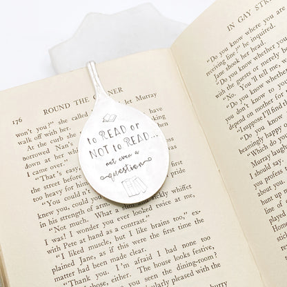 To Read or Not to Read, Not Even a Question, Vintage Spoon Bookmark Bookmarks callistafaye   