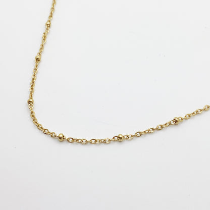 Satellite Chain, Dainty Layering Necklace, Stainless Steel Jewelry, Minimalist Necklace, Waterproof Jewelry, Dainty Necklace Necklaces sst callistafaye