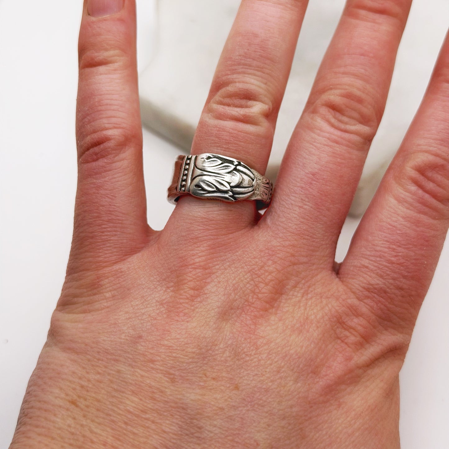 Danish Princess 1938, Size 8, RARE Spoon Ring, Vintage Spoon Ring Rings callistafaye