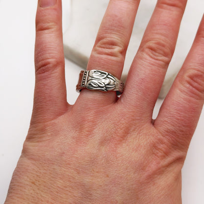 Danish Princess 1938, Size 8, RARE Spoon Ring, Vintage Spoon Ring Rings callistafaye