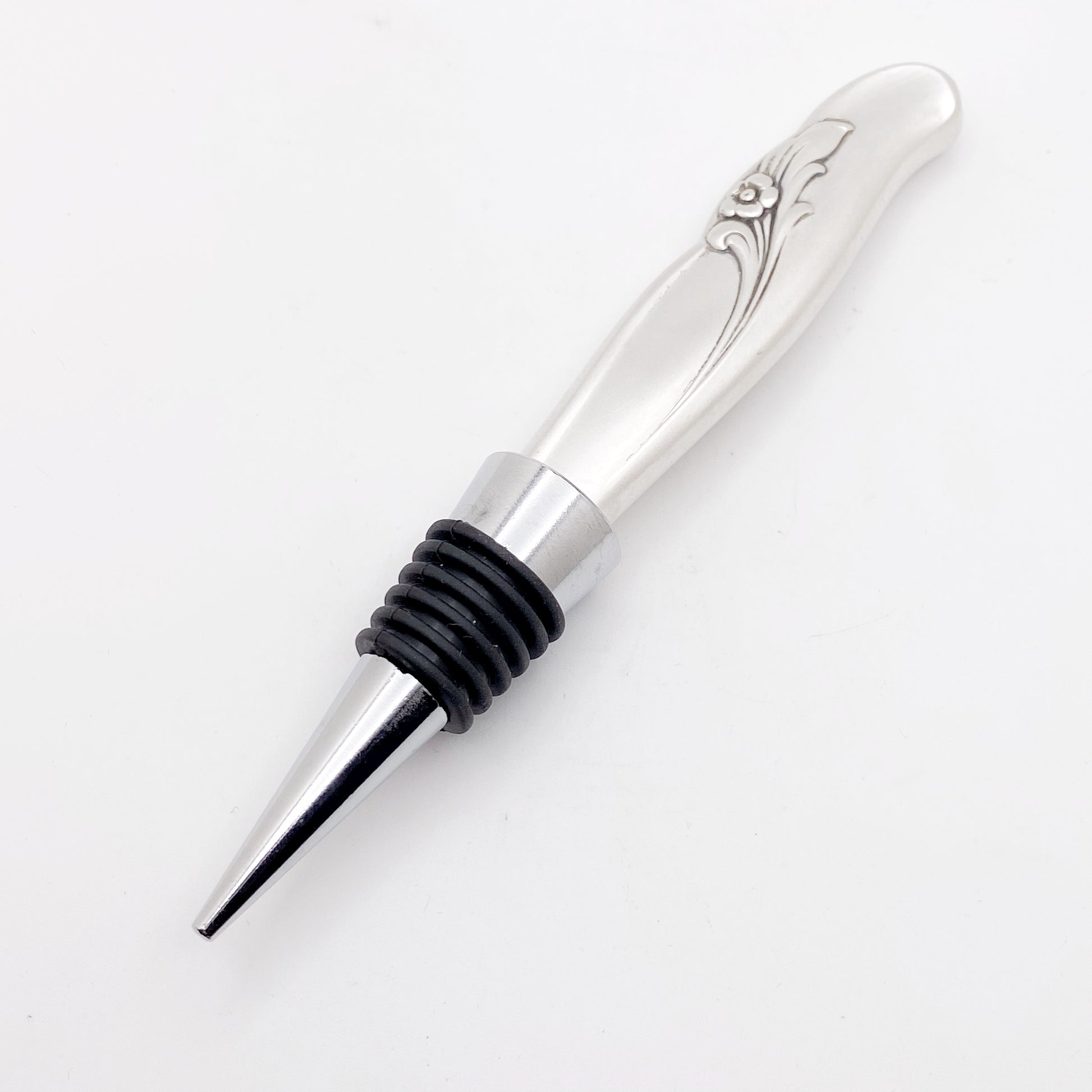 Exquisite 1957, Bottle Stopper, Vintage Silverware Wine Preserver Stopper callistafaye