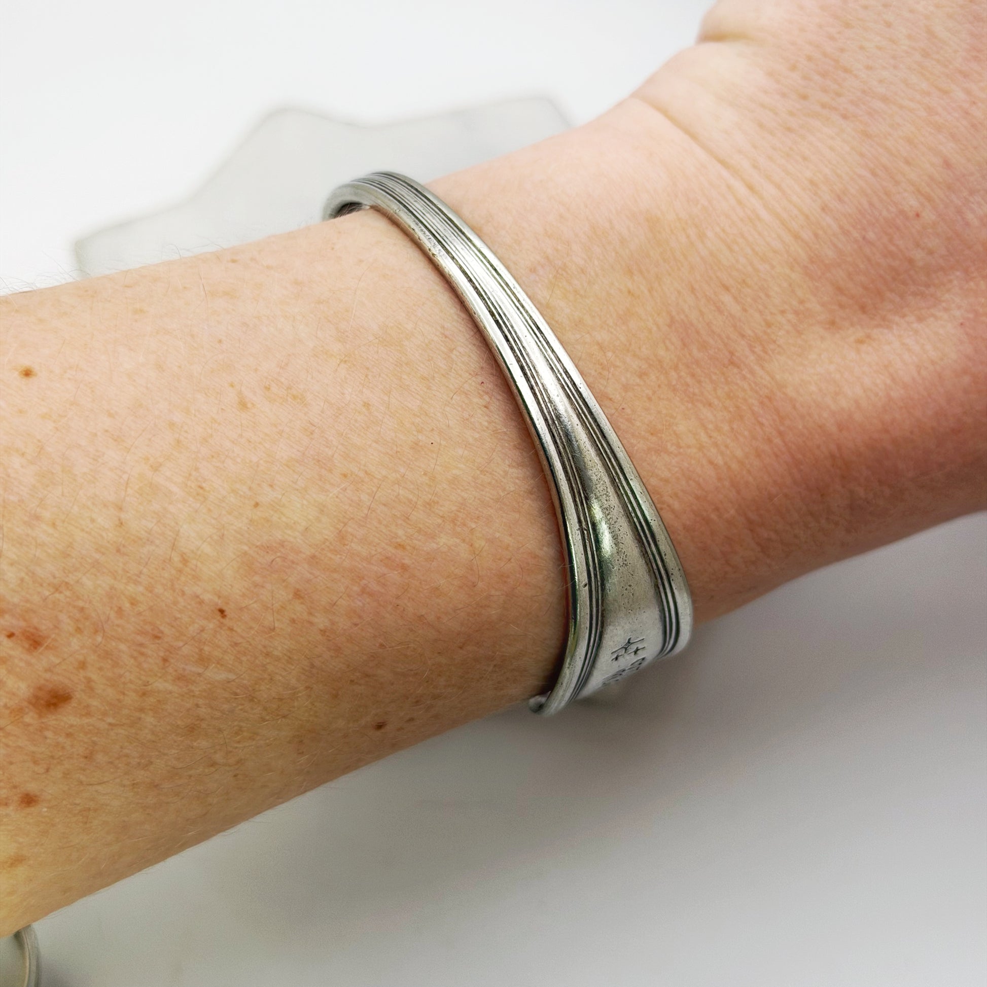 Come What May, Clinton 1919, Antique Cuff Bracelet, Vintage Spoon Handle, Iced Tea Spoon Bracelet Bracelets callistafaye