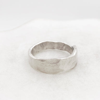Fork Tine Ring, Hammered Stacking Ring, Reversible Ring Rings callistafaye