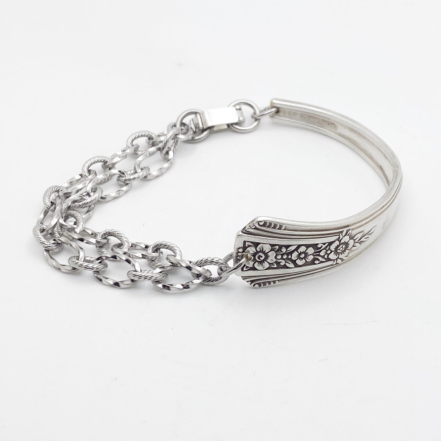 Fortune 1939, Rare Half Chain Bracelet, Vintage Spoon Handle, Antique Spoon Bracelet Bracelets callistafaye