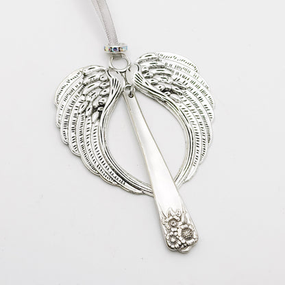 Large Angel Ornament, April 1590 RARE, Hand Stamped Vintage Spoon Ornament Ornaments callistafaye