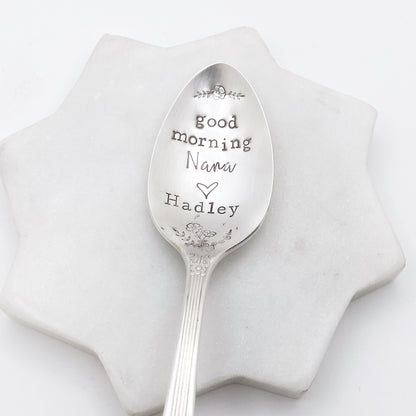 CUSTOM Hand Stamped Vintage Spoon Spoons callistafaye