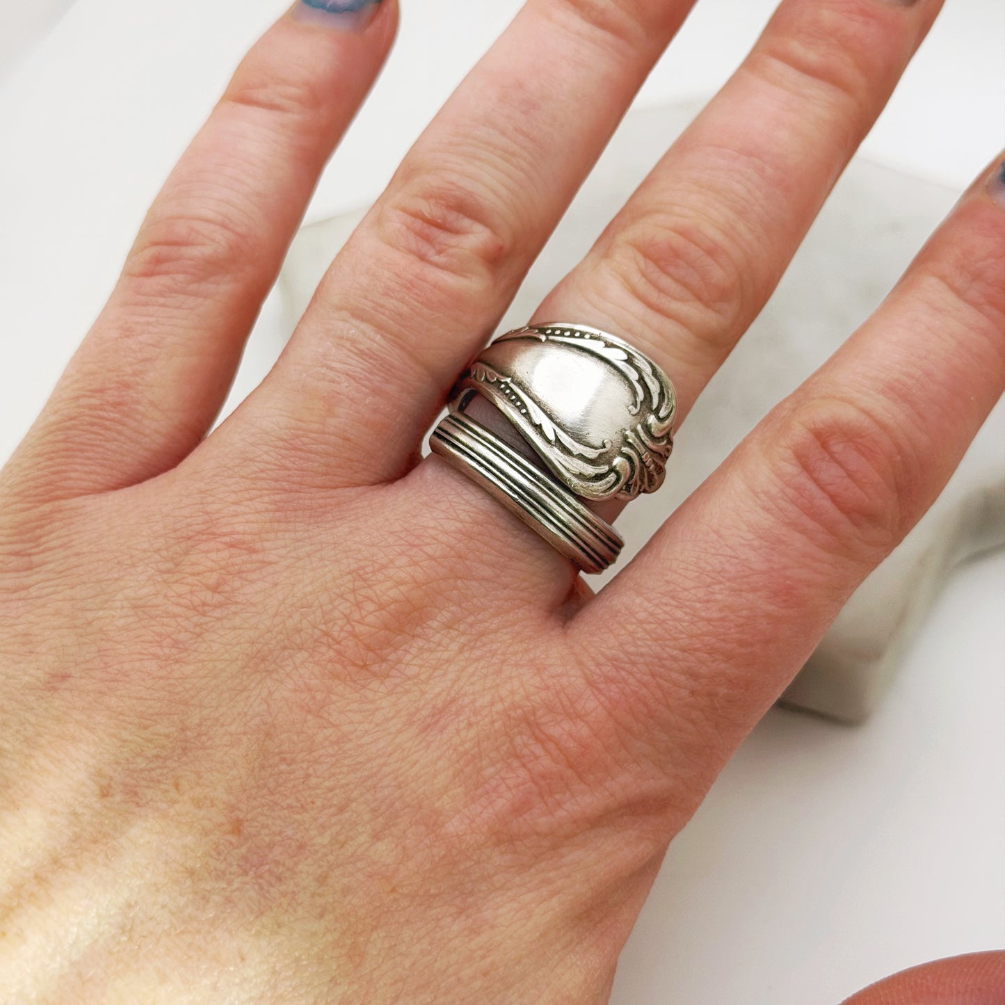 Chalice Harmony 1958, Size 8.5, Spiral Ring, Vintage Spoon Ring Rings callistafaye