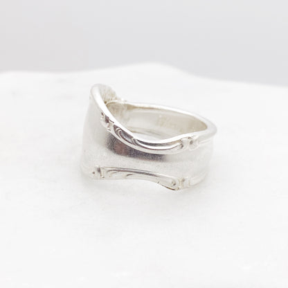 Silvery Mist 1955, Custom Size Spoon Ring, Vintage Silverware Ring Rings callistafaye   