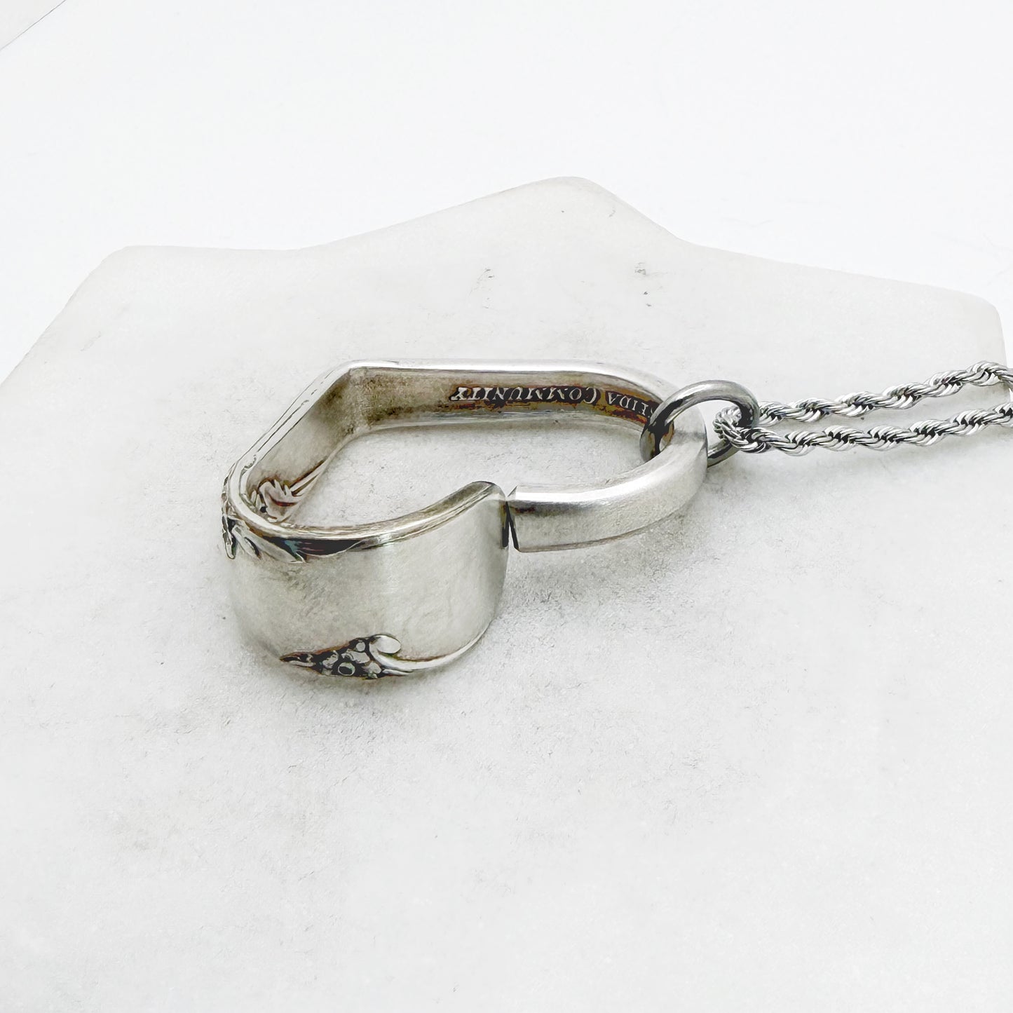 Bridal Wreath 1950, Floating Heart, Vintage Spoon Jewelry Hearts callistafaye