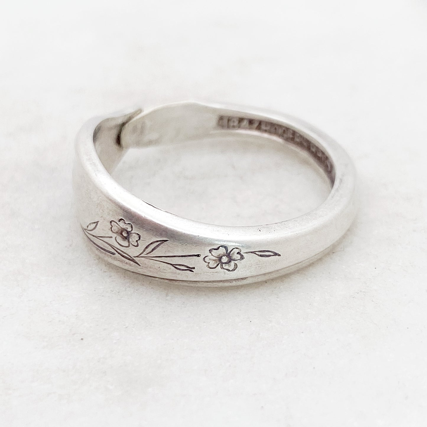 Tiny Springtime 1957, Custom Size, Demi Spoon Ring, Vintage Spoon Ring Rings callistafaye