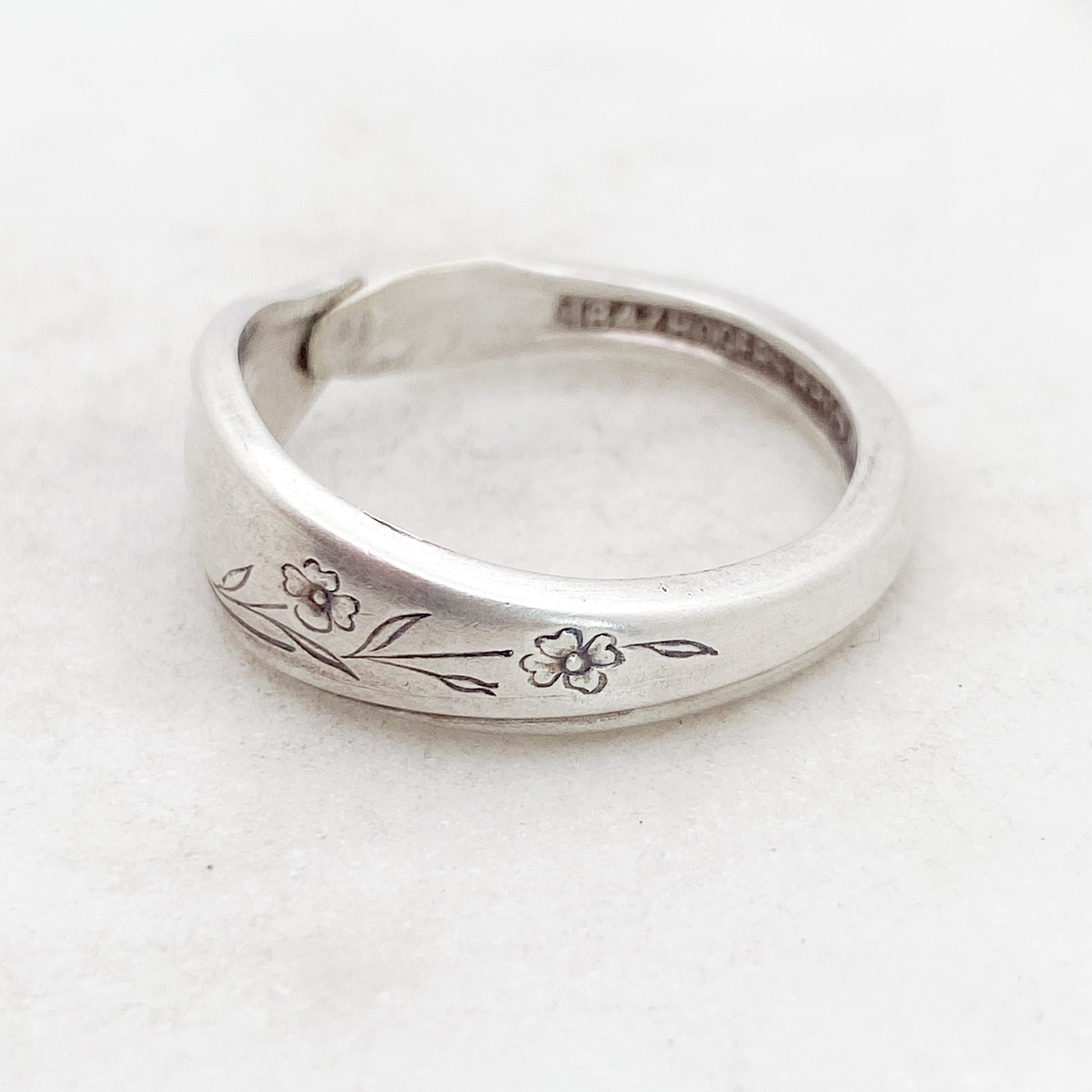 Tiny Springtime 1957, Custom Size, Demi Spoon Ring, Vintage Spoon Ring Rings callistafaye