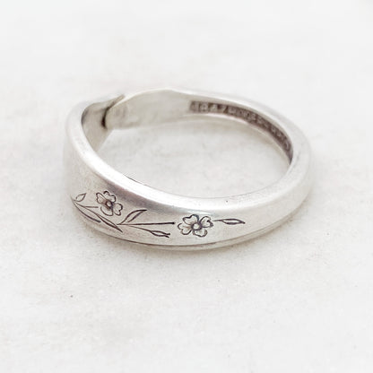 Tiny Springtime 1957, Custom Size, Demi Spoon Ring, Vintage Spoon Ring Rings callistafaye