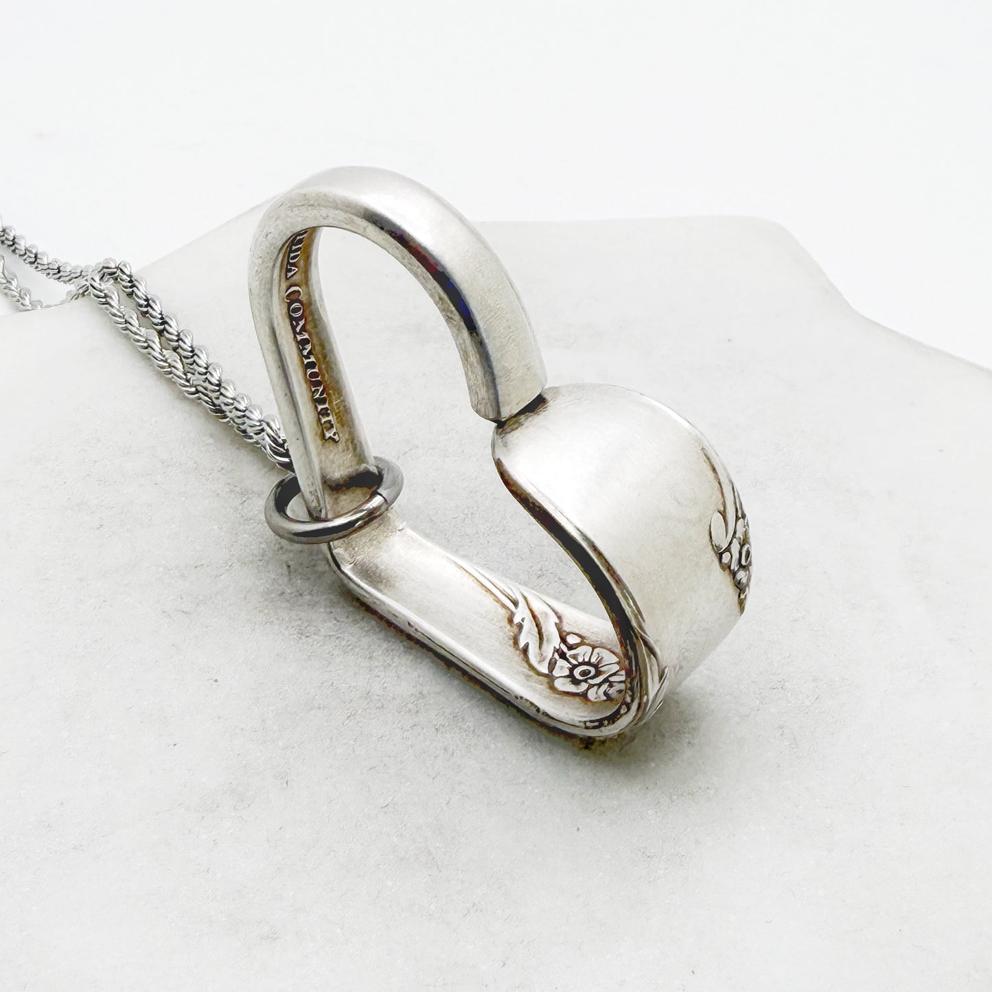 Bridal Wreath 1950, Floating Heart, Vintage Spoon Jewelry Hearts callistafaye