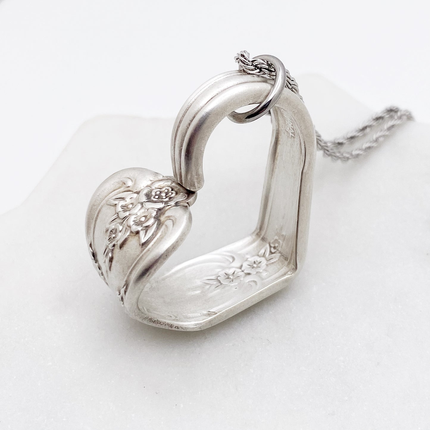 Inspiration Magnolia 1951, Floating Heart, Vintage Spoon Jewelry Hearts callistafaye   