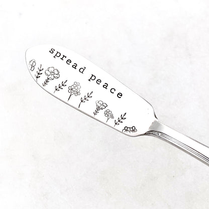 Spread Peace, Hand Stamped Vintage Spreader Spreaders callistafaye   