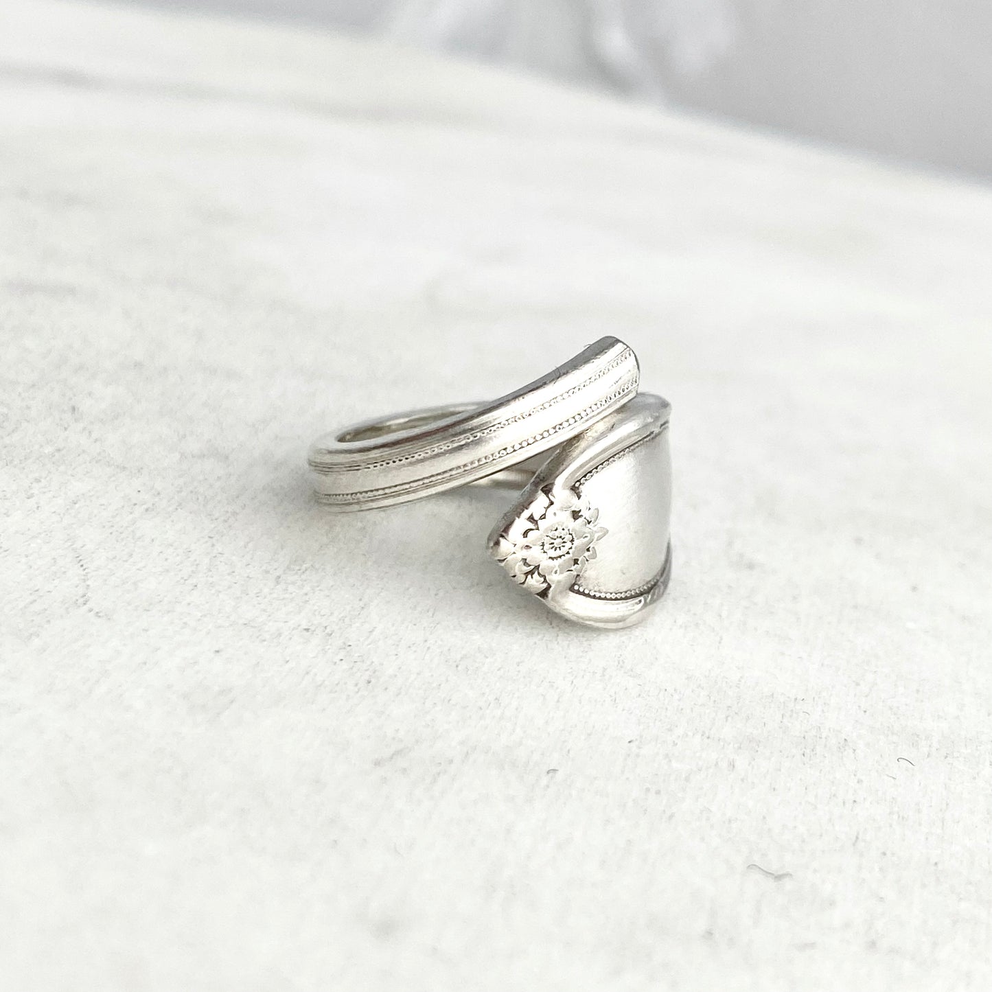 Tiny Remembrance 1959, Size 6, Demi Spoon Spiral Ring, Vintage Spoon Ring Rings callistafaye   