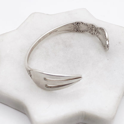 Heritage 1953, Cocktail Fork Cuff Bracelet, Hand Stamped Vintage Seafood Fork Bracelets callistafaye