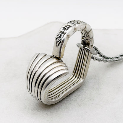 Floral Queen 1992, RARE Floating Heart, Vintage Spoon Jewelry Hearts callistafaye