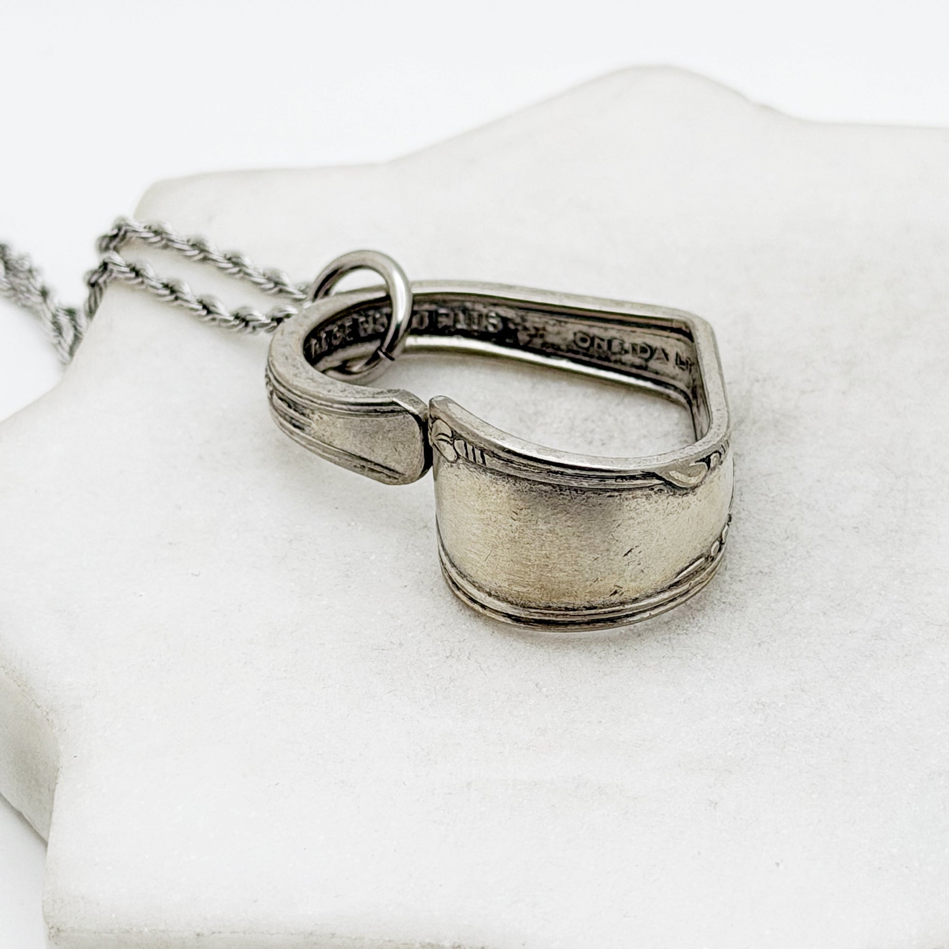 Meadowbrook 1936, Floating Heart, Vintage Spoon Jewelry Hearts callistafaye