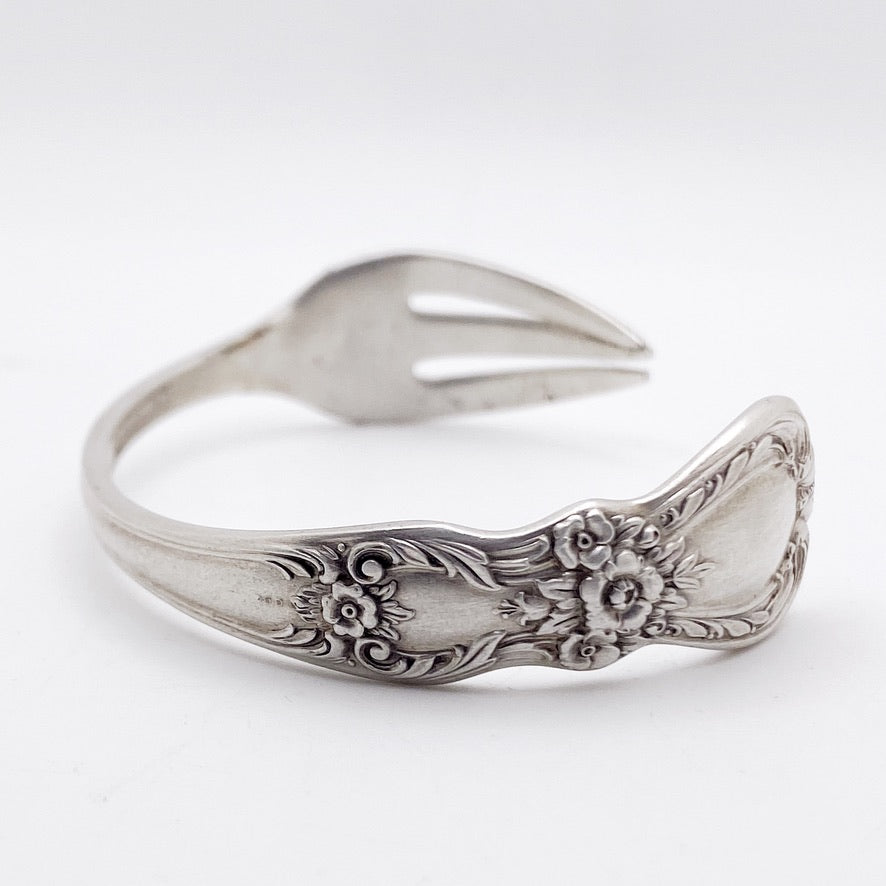 Heritage 1953, Cocktail Fork Cuff Bracelet, Hand Stamped Vintage Seafood Fork Bracelets callistafaye
