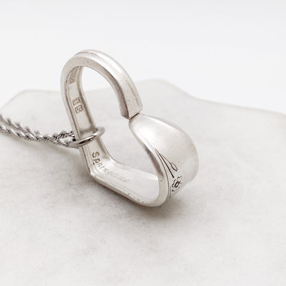 Springtime 1957, Floating Heart, Vintage Spoon Jewelry Hearts callistafaye