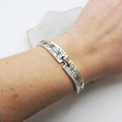 Silver Lace 1968, RARE Two-Part Spoon Bracelet, Vintage Spoon Handle, Vintage Spoon Bracelet Bracelets callistafaye