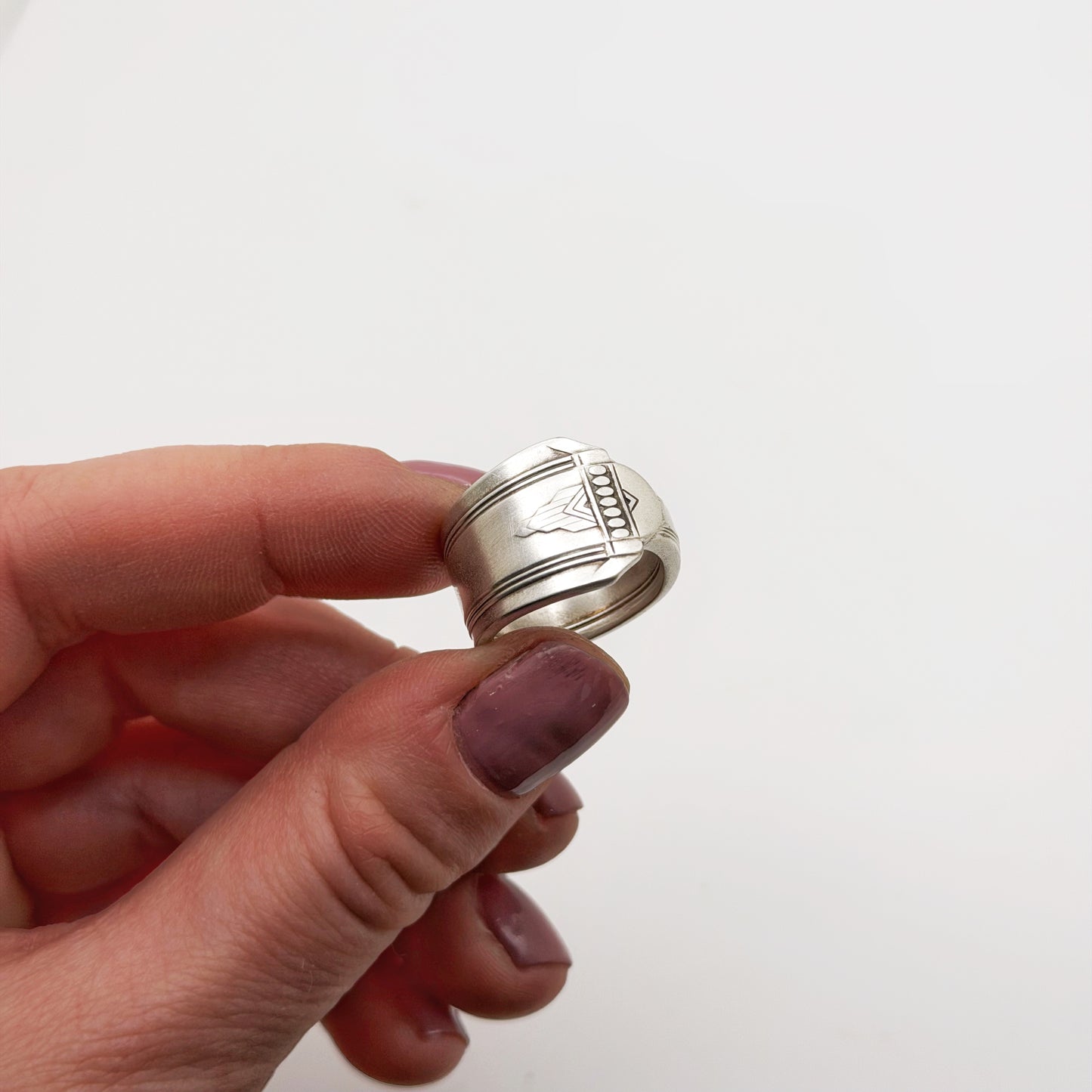 Barbara 1931, Custom Size Spoon Ring, Vintage Silverware Ring Rings callistafaye