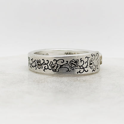 Tiny Silver Lace 1968, Custom Size, RARE Demi Spoon Ring, Vintage Spoon Ring Rings callistafaye