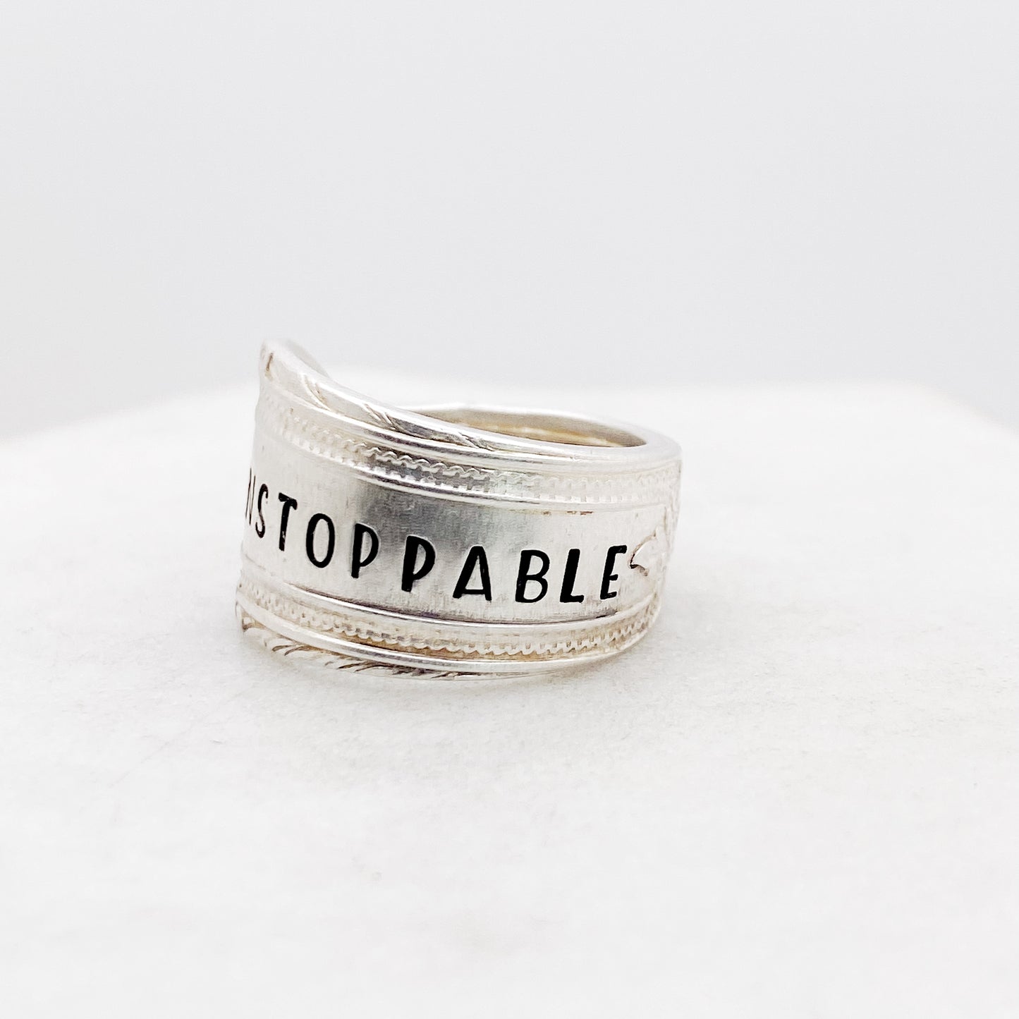 Unstoppable, Cotillion 1937, Custom Size Spoon Ring, Vintage Silverware Ring Rings callistafaye