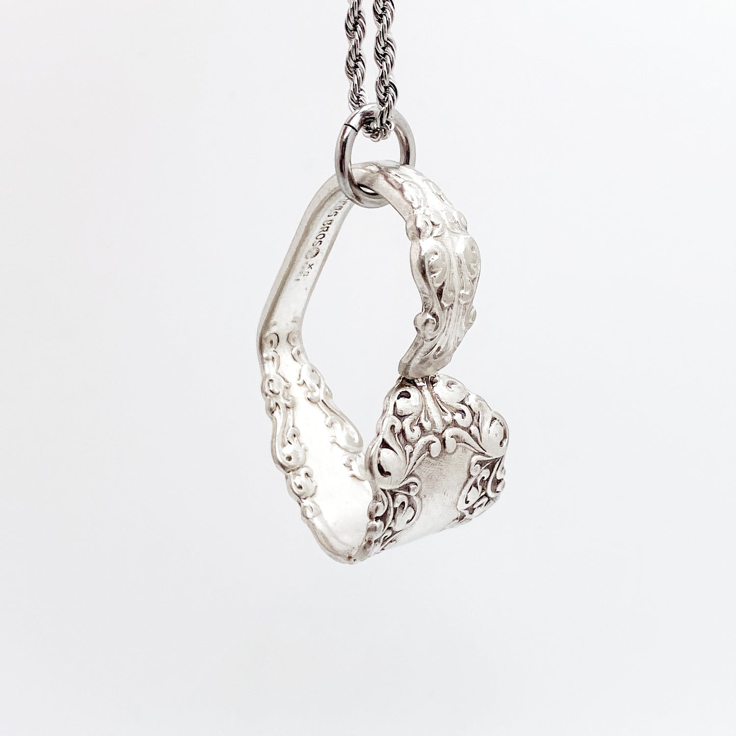 Berkshire 1897, RARE Antique Floating Heart, Antique Spoon Jewelry Hearts callistafaye