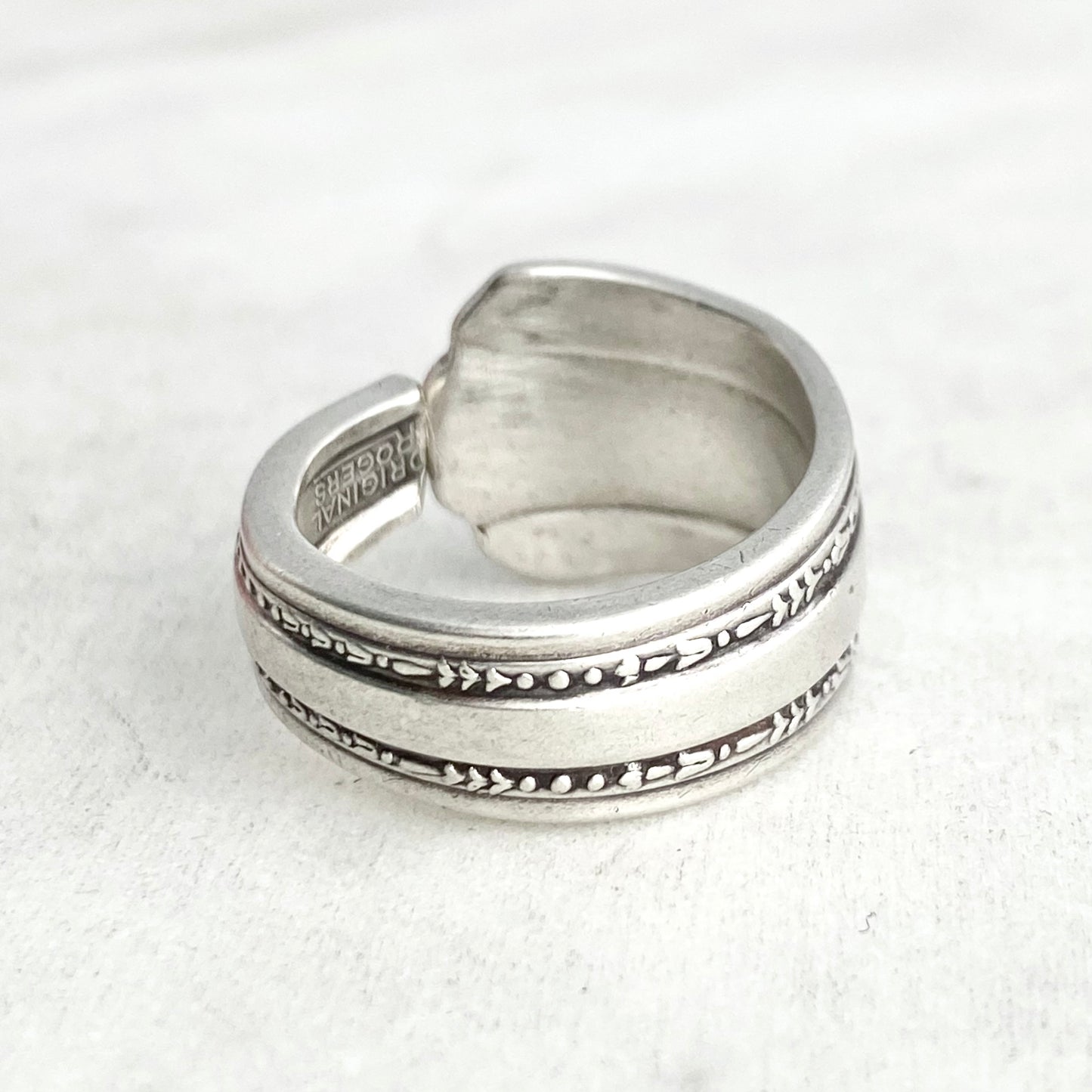 Gracious 1939, Custom Size Spoon Ring, Vintage Silverware Ring Rings callistafaye   