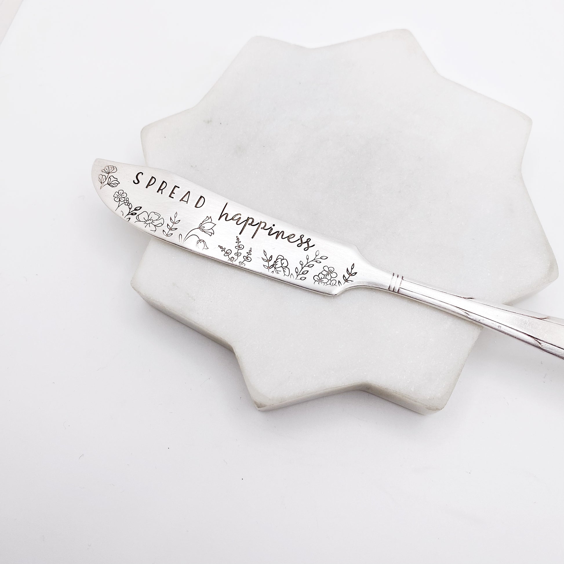 Spread Happiness, Hand Stamped Vintage Spreader Spreaders callistafaye   