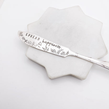 Spread Happiness, Hand Stamped Vintage Spreader Spreaders callistafaye   