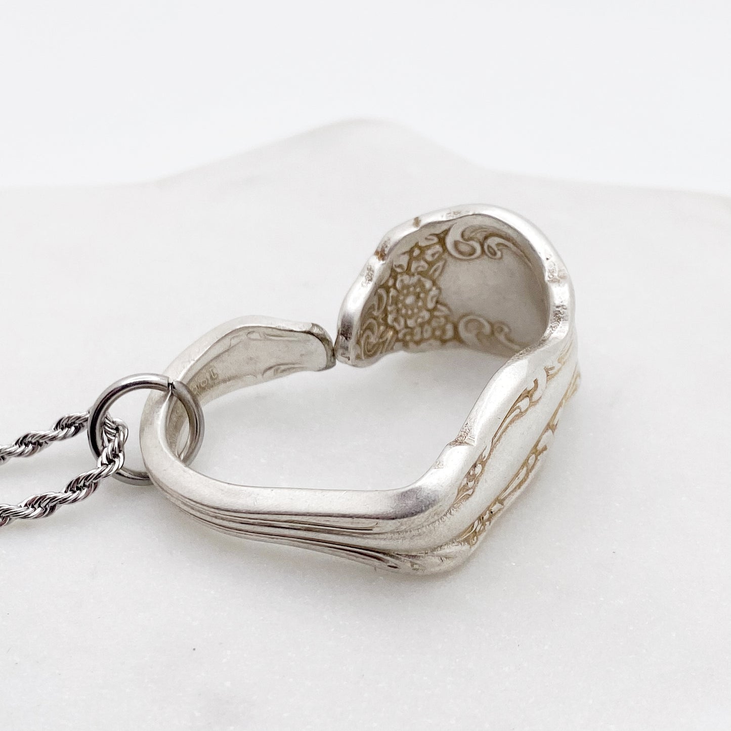 Baroque Rose 1967, Floating Heart, Vintage Spoon Jewelry Hearts callistafaye   
