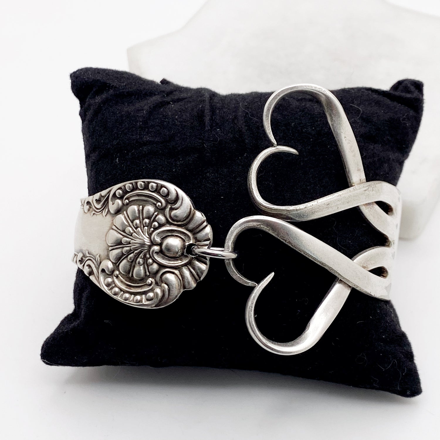 York 1900, RARE Antique Full Curly Fork Bracelet, Antique Spoon Handle, Vintage Spoon Bracelet Bracelets callistafaye