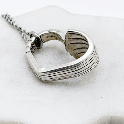 Floral Queen 1992, RARE Floating Heart, Vintage Spoon Jewelry Hearts callistafaye