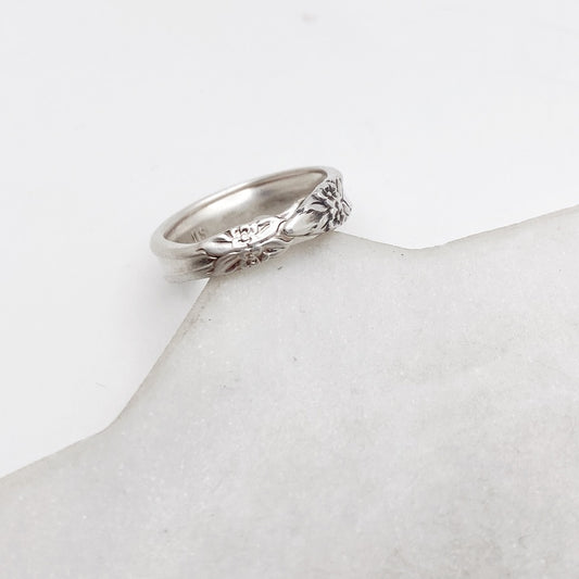 Tiny Garland 1965, Size 9, Demi Spoon Ring, Vintage Spoon Ring Rings callistafaye