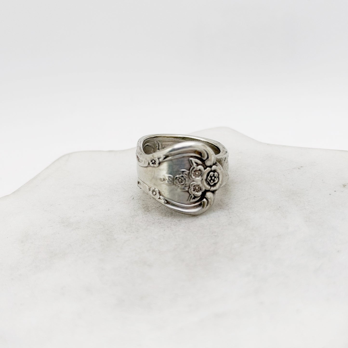 Inspiration - Magnolia 1951, Size 7 Spoon Ring, Vintage Silverware Ring Rings callistafaye