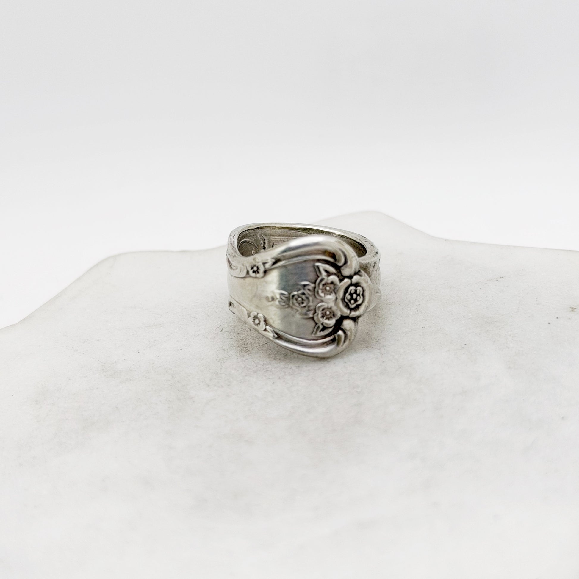 Inspiration - Magnolia 1951, Size 7 Spoon Ring, Vintage Silverware Ring Rings callistafaye