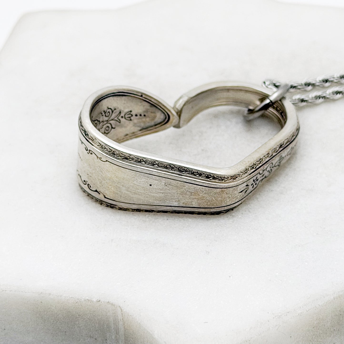 Argosy 1926, Antique Floating Heart, Antique Spoon Jewelry Hearts callistafaye