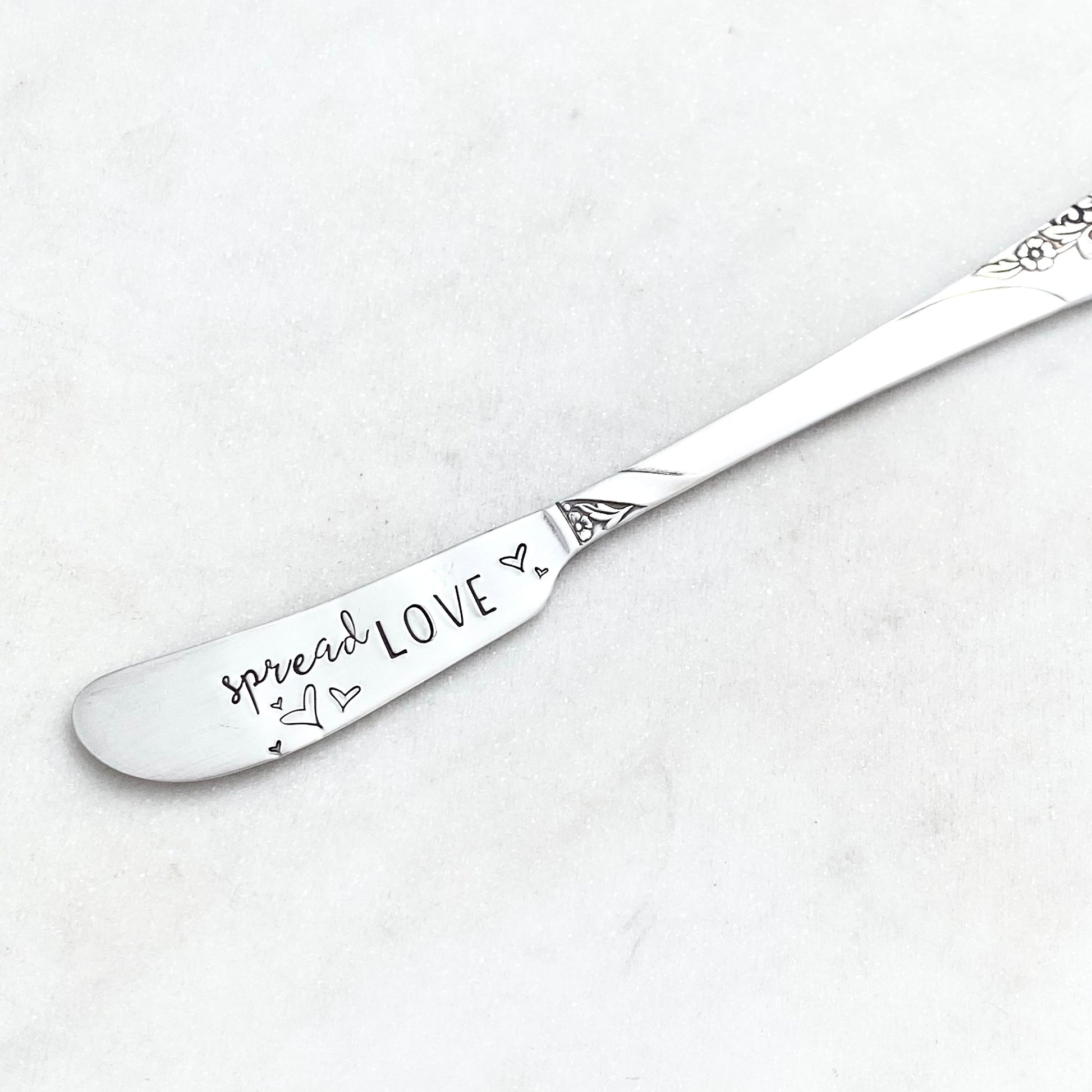 Spread Love, Hand Stamped Vintage Spreader Spreaders callistafaye   