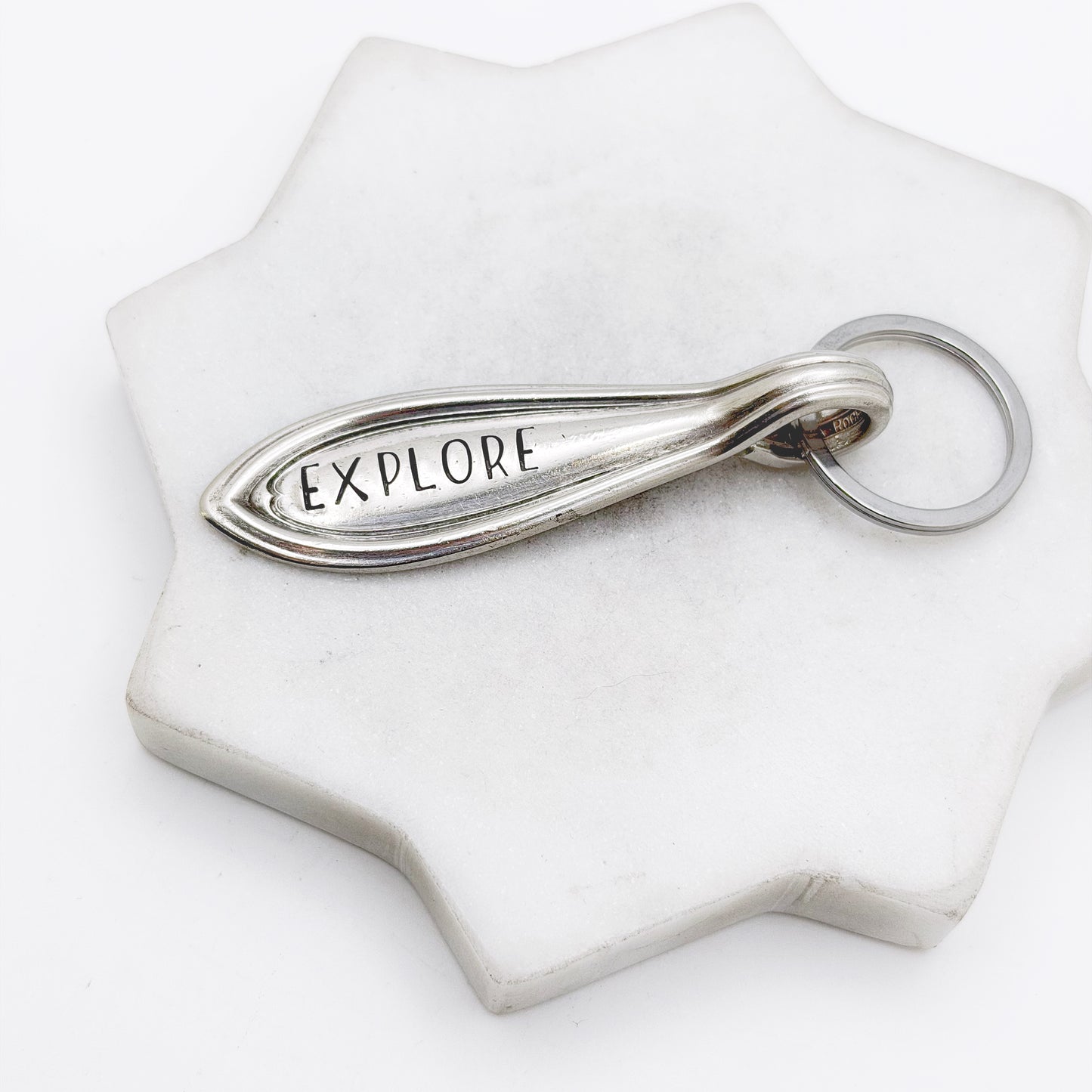 Explore, Spoon Handle Keychain Keychains callistafaye