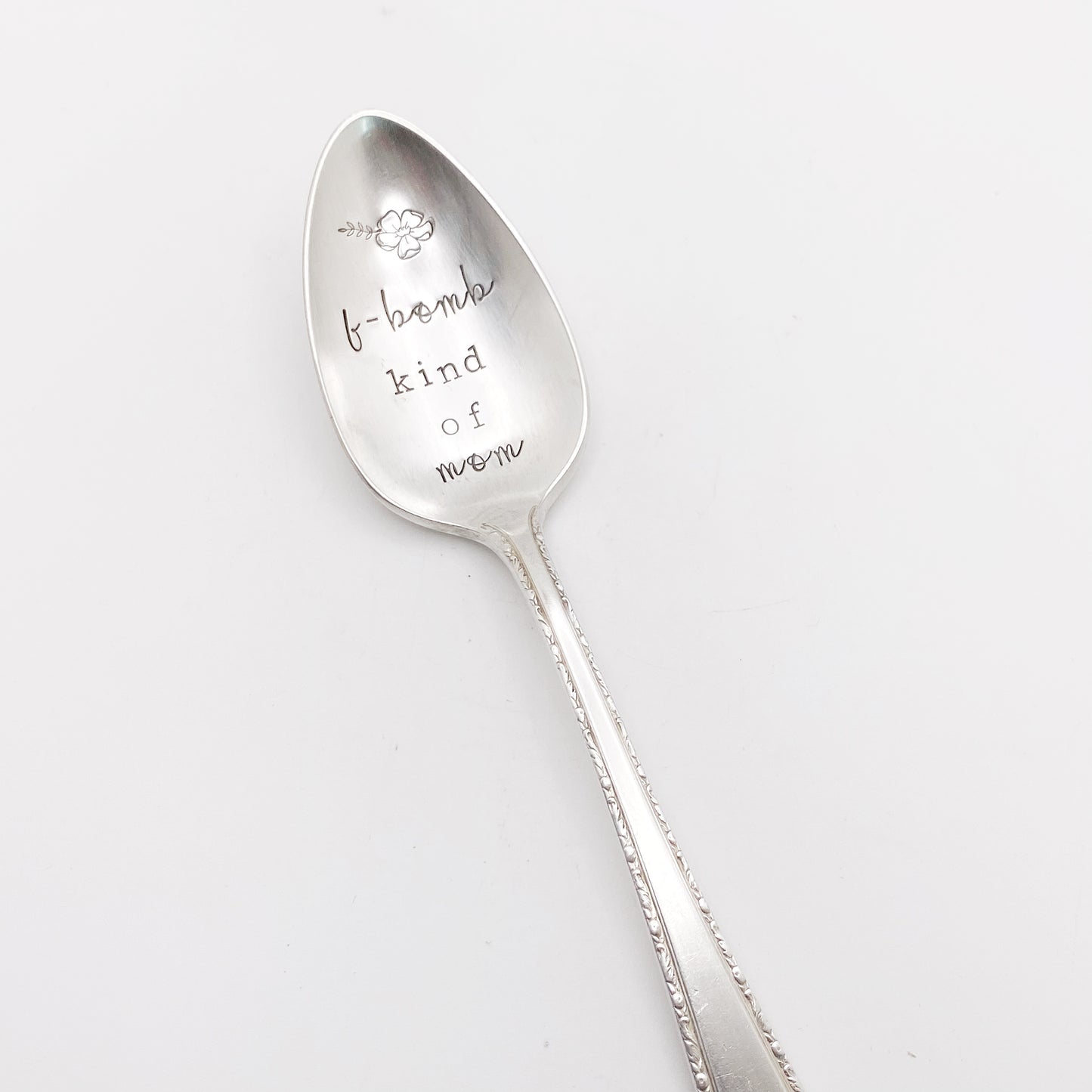 F-Bomb Kind Of Mom, Hand Stamped Vintage Spoon Spoons callistafaye