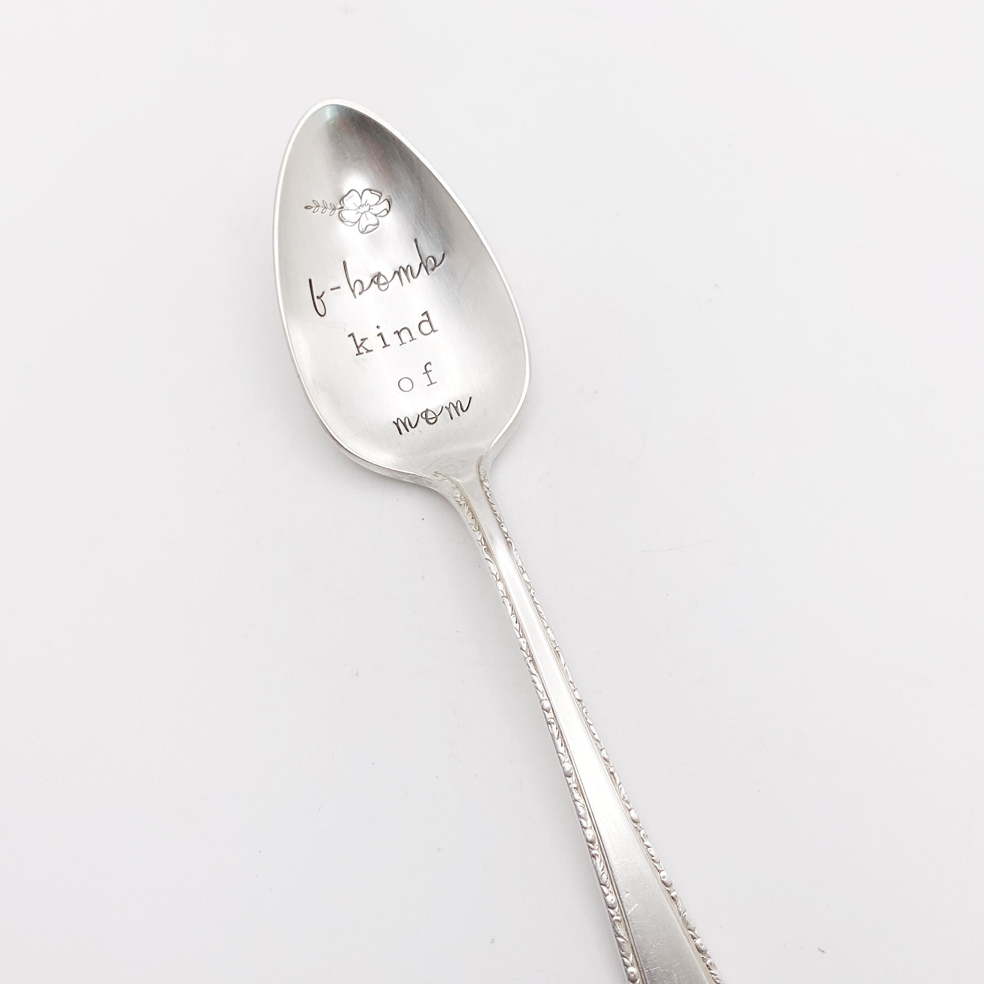 F-Bomb Kind Of Mom, Hand Stamped Vintage Spoon Spoons callistafaye