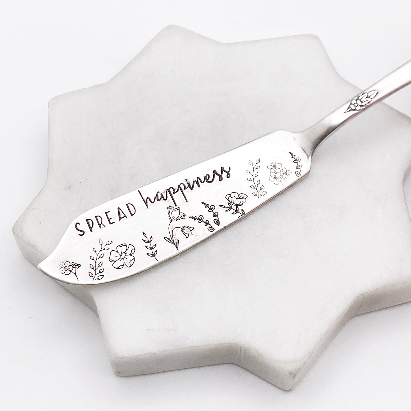 Spread Happiness, Hand Stamped Vintage Spreader Spreaders callistafaye