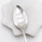 I Don't Speak Dipshit, Hand Stamped Vintage Spoon Spoons callistafaye   