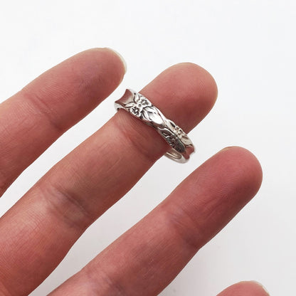 Tiny Garland 1965, Size 9, Demi Spoon Ring, Vintage Spoon Ring Rings callistafaye