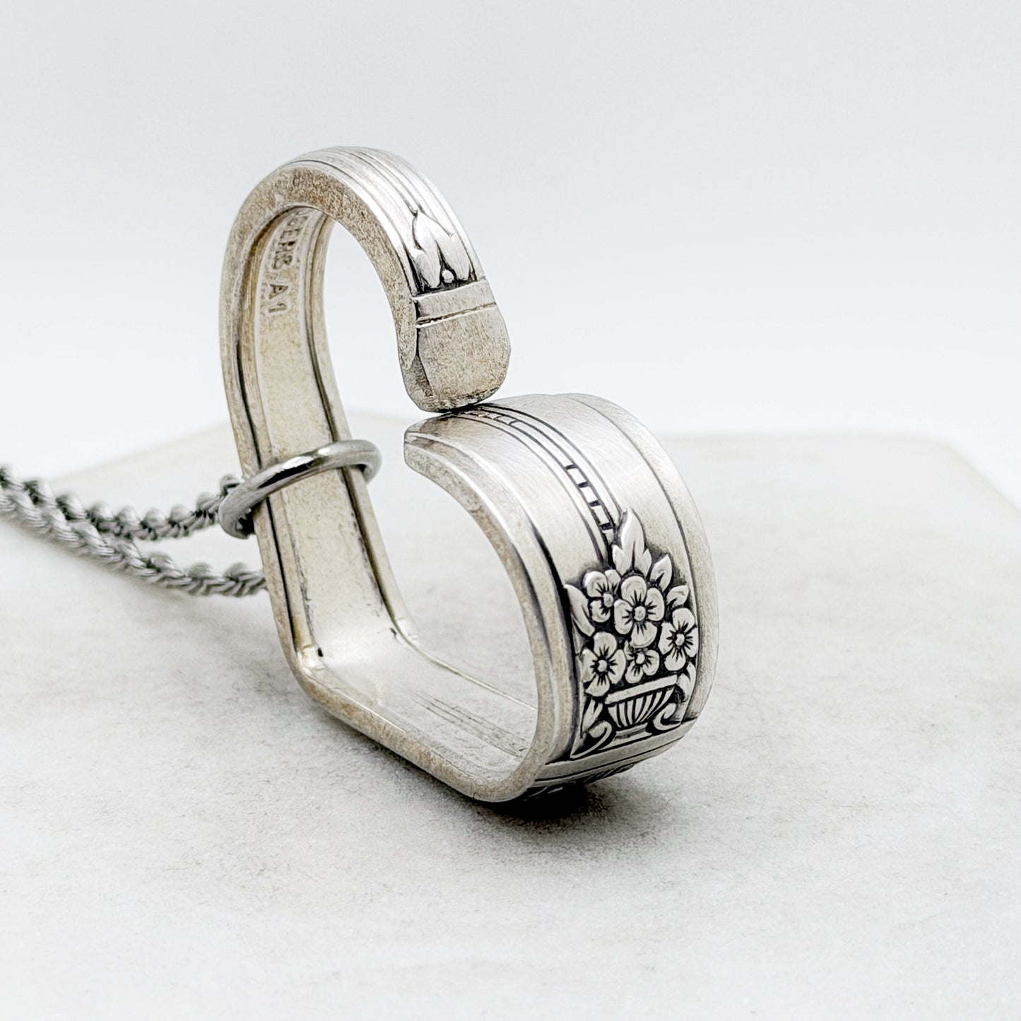 Celebrity - Wild Rose 1939, Floating Heart, Vintage Spoon Jewelry Hearts callistafaye