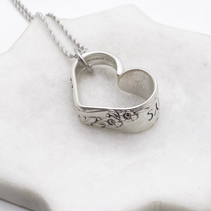 Always, Bridal Wreath 1950, Floating Heart Keychain, Vintage Spoon Keychain Hearts callistafaye