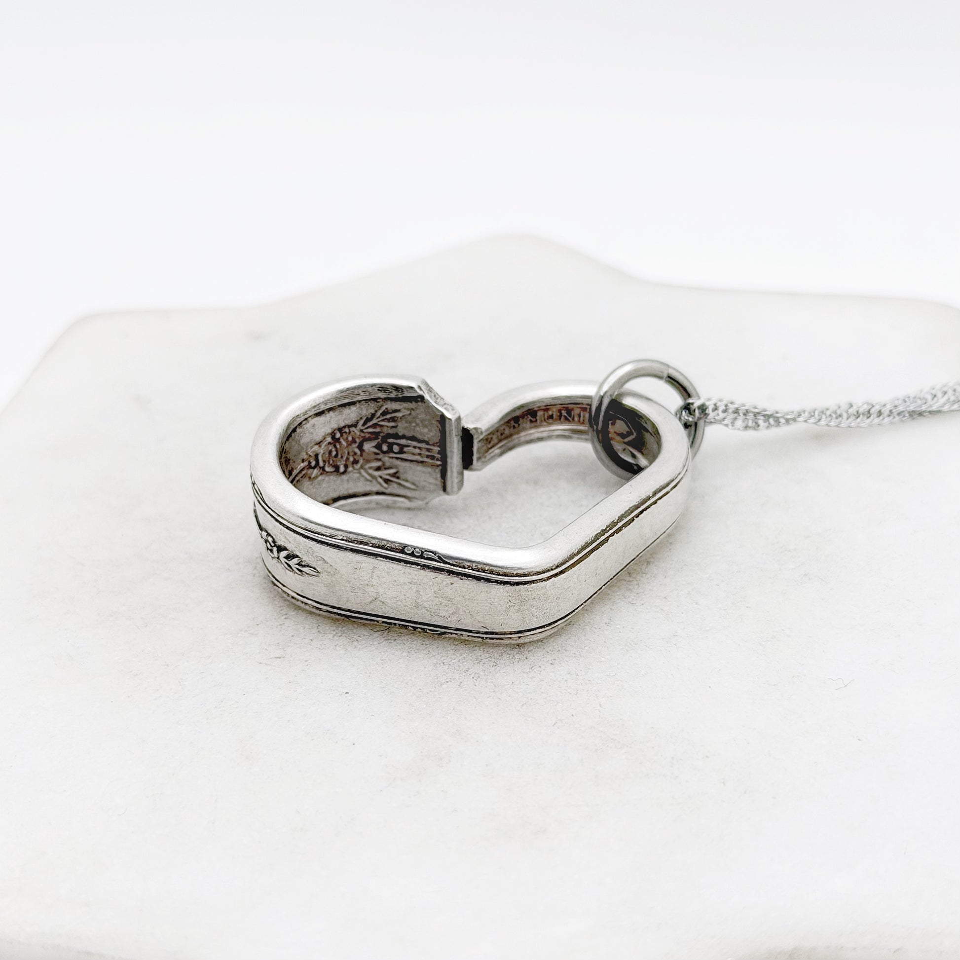 Milady 1940, Small Floating Heart, Vintage Spoon Jewelry Hearts callistafaye